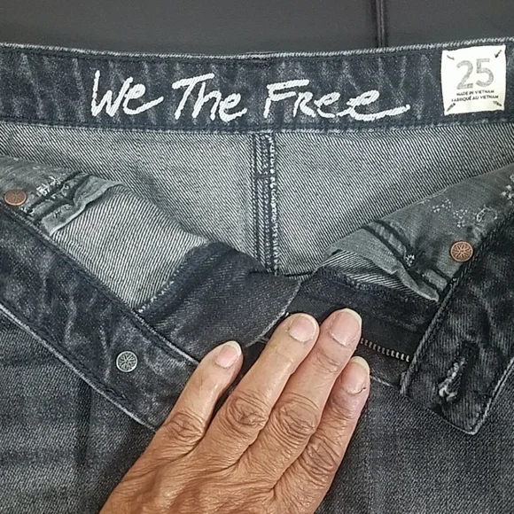 NWT, We The Free, 0117, Maverick black mini skirt, Sz 25 - Picture 5 of 5